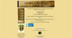 Desktop Screenshot of excellenceincarpentry.com