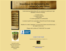 Tablet Screenshot of excellenceincarpentry.com